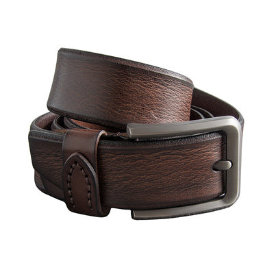 Importé - Ceinture Homme Avec Boucle Ardillon En Cuir Pu