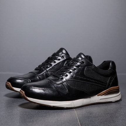 Importé  - Chaussure Homme Sport Tennis Confort 100% Cuir Verni