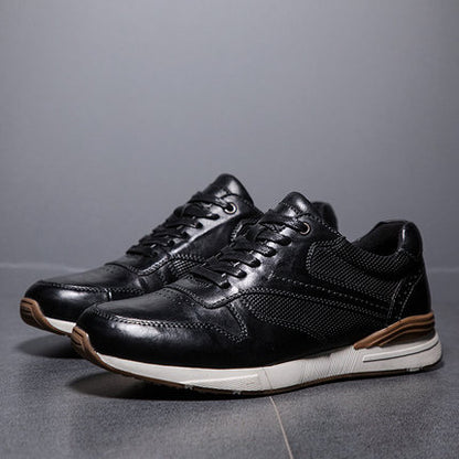 Importé  - Chaussure Homme Sport Tennis Confort 100% Cuir Verni