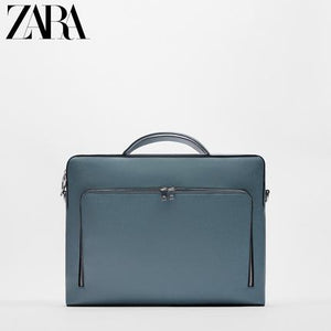 Importé - ZARA NEW - Sac A Main Porte-documents Hommes - Bleu