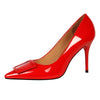 Importé - Chaussure Sandale Femme BIGTREE A Haut Talon 8 cm - En Cuir Verni