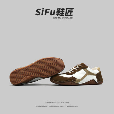 Importé - Chaussure Homme Sport Rétro Tendance - Marron