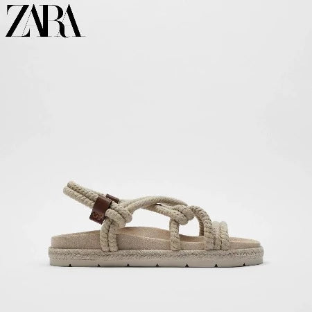 Importé - ZARA NEW - Sandales Homme A Lanières En Dentelle