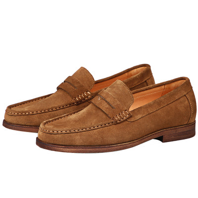 Importé - Chaussure Homme Moccasin Style Britannique  Cuir-Daim