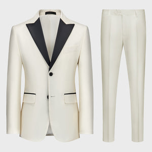 Importé - Ensemble Smoking Costume Homme 2 et 3 Pièces Blanc