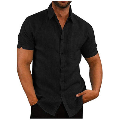 Importé - Chemise Homme Slim À Manches Courtes