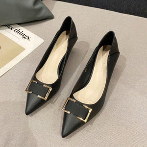 Importé - Sandales Femme Tendance A Talon Bas Bout Peu Profonde 5cm