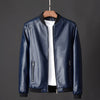 Importé - Jacket Slim Homme Manches Longues En Cuir PU