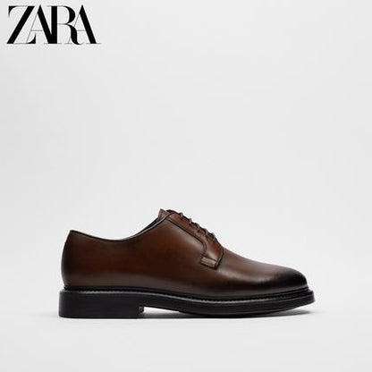 Importé - ZARA NEW - Chaussure Homme Britannique confortables En Cuir - Marron
