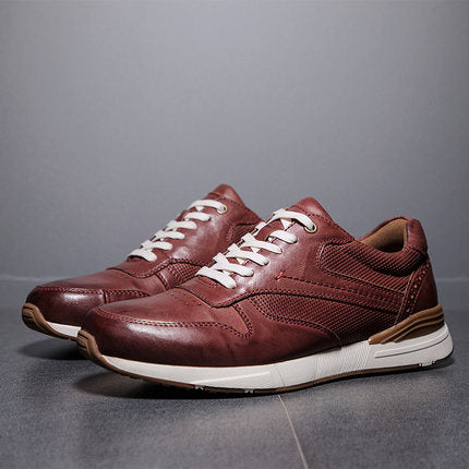 Importé  - Chaussure Homme Sport Tennis Confort 100% Cuir Verni