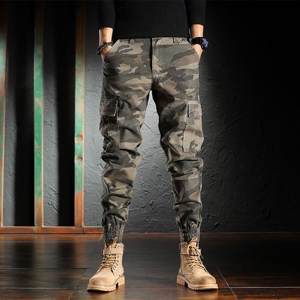 Importé - Pantalon Homme Sport Décontracté Style Camouflage Militaire En Coton