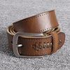 Importé - Ceinture Cuir Véritable Homme Rétro Boucle Ardillon