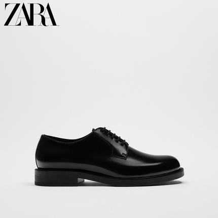 Importé - ZARA NEW - Chaussure Homme Britannique confortables En Cuir - Noir