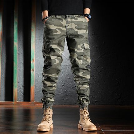 Importé - Pantalon Homme Sport Décontracté Leggings Style Camouflage En  Coton