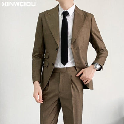 Importé - Ensemble Costume Homme Décontracté 2 Pièces