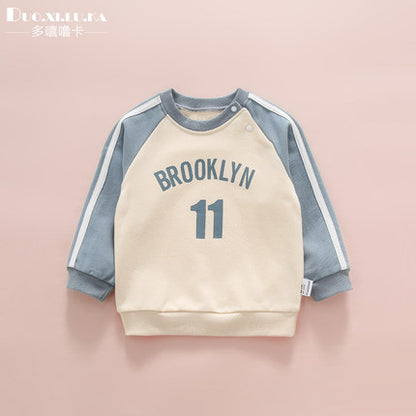 Importé - Pull Bébé Décontracté Manche Longue En Coton 100%