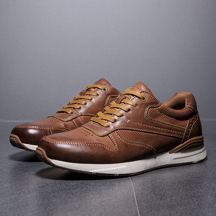 Importé  - Chaussure Homme Sport Tennis Confort 100% Cuir Verni