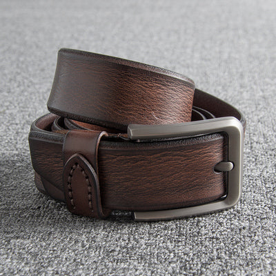 Importé - Ceinture Homme Avec Boucle Ardillon En Cuir Pu