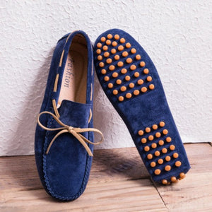 Importé - Chaussures Hommes Style Tod's en Cuir Daim Véritable