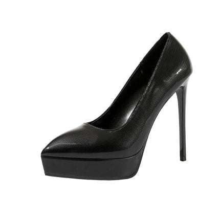 Importé -  Chaussure Femme A Haut Talon Sexy En Cuir Verni