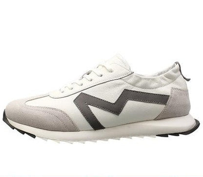 Importé - Chaussure Homme baskets Rétro Décontractées Tendance En Cuir