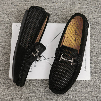 Importé - Chaussure Homme Britannique Tod's En Cuir Suédé Perforé