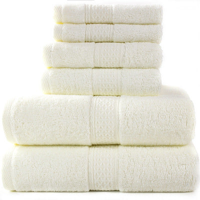 Importé - Ensemble Serviette de bain de Luxe en coton - 6 Pièces