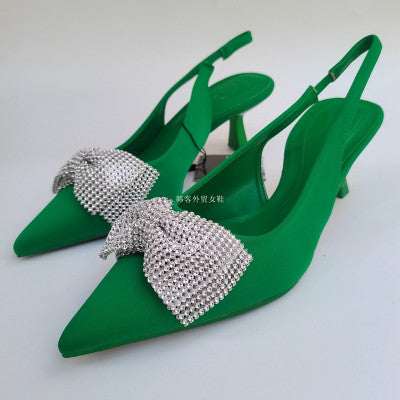 Importé - ZARA NEW - Chaussure Sandales Femme À Talons Avec Nœud