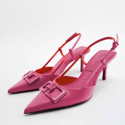 Importé - ZARA NEW - Chaussure Sandales Femme À Talons Peu Profonde