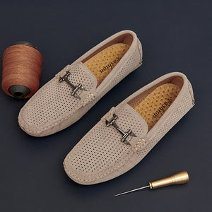 Importé - Chaussure Homme Britannique Tod's En Cuir Suédé Perforé