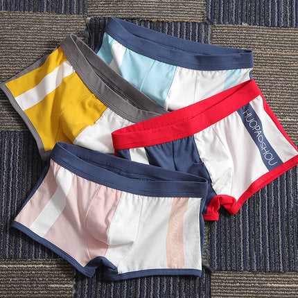 Importé - Lot de 4 Boxer Sports Sous-Vêtements Homme En Coton