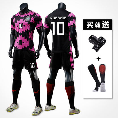 Importé - Ensemble Sport Mexique Adulte De football Maillot 2021 A Manches Courtes