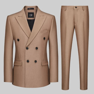 Importé - Ensemble Costume Croisé Homme Britannique 2 Pièces