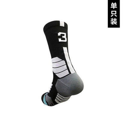 Importé - Paire de Chaussettes Sport Numéroté Adulte Antidérapantes