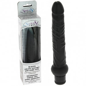 VIBROMASSEUR BLACK RÉALISTE MULTI SPEED - 20 CM
