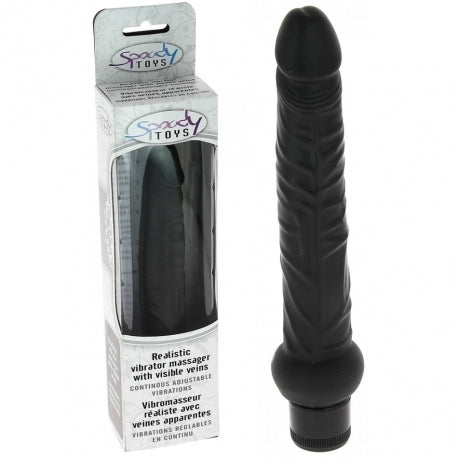 VIBROMASSEUR BLACK RÉALISTE MULTI SPEED - 20 CM