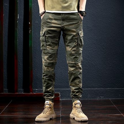 Importé - Pantalon Homme Sport Décontracté Style Camouflage Militaire En Coton