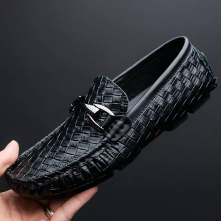 Importé - Chaussures Hommes Britannique Tod's En Cuir Tissé PU Avec Lactes