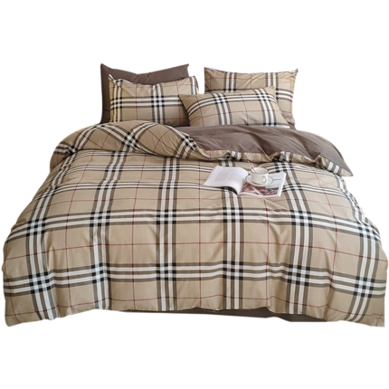Importé - Ensemble Drap De Lit 4 Pièces + Housse de Couette 100% Coton