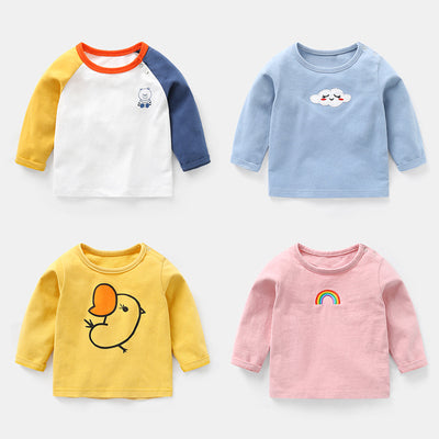 Importé - T-shirt Bébé Manches Longues En Coton 100%