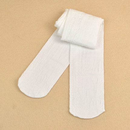 Importé - Collant Blanc pour Bébé/Enfants 100% Coton