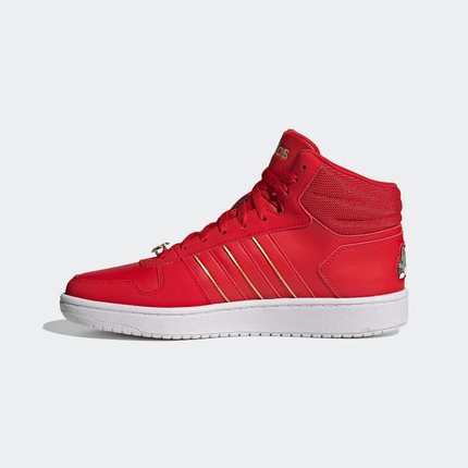 Importe - ADIDAS neo HOOPS 2.0 Chaussures Homme Sport Baskets Montantes - Rouge