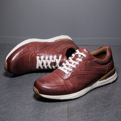 Importé  - Chaussure Homme Sport Tennis Confort 100% Cuir Verni
