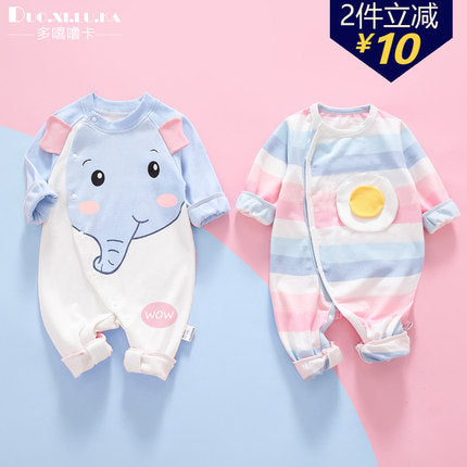 Importé - Barboteuse Bébé Décontracté Manche Longue En Coton 100% Pour Nouveau-Né