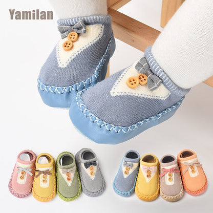 Importé - Lot de 2 paires de Chaussons Bébé/Enfants Antidérapant de 0-3 ans