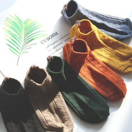 Importé - Lot de 5 Paires de Chaussettes Montante broderie Sport En Coton