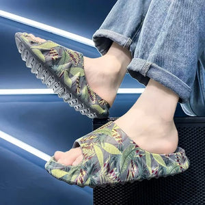 Importé - Sandale Homme Liège Style Pantoufles Antidérapant Avec Semelle EVA