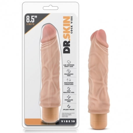VIBROMASSEUR RÉALISTE DR SKIN N°10 - 22 CM