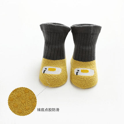 Importé - Chaussette Bébé/Enfant Antidérapantes 100% Coton de 0-1 ans