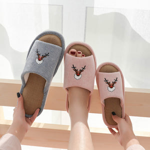 Importé - Chaussures Pantoufles en Lin Antidérapant